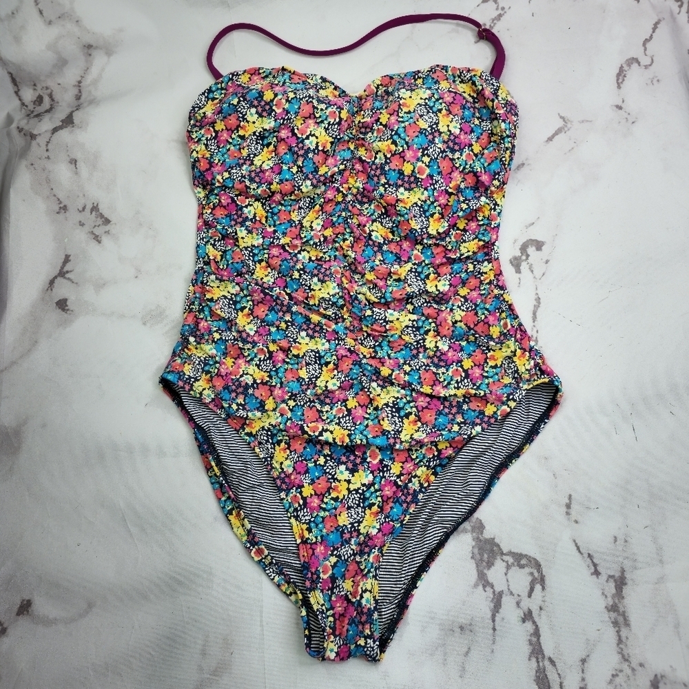 Anne Cole Floral One Piece Swimsuit - Multicolor